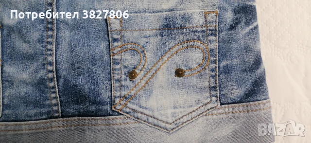 Дънкова пола Sisley, снимка 4 - Поли - 50659252