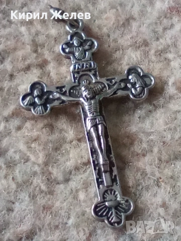 Старо метално крсче 53823, снимка 3 - Други ценни предмети - 53490510