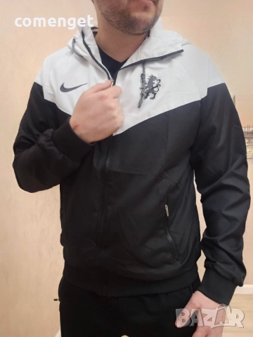 NEW! CHELSEA windbreaker / ЧЕЛСИ NIKE спортно яке, тип ветровка., снимка 3 - Спортни дрехи, екипи - 52383132