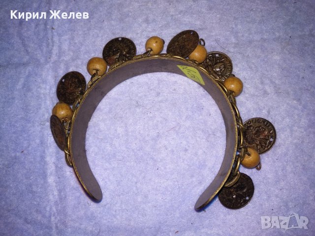 БРОНЗИРАНА ЕТНОГРАФСКИ СТИЛ РЕГУЛИРУЕМА СТОМАНЕНА ГРИВНА с ДЪРВЕНИ ТОПЧЕТА 16051, снимка 5 - Гривни - 41269151