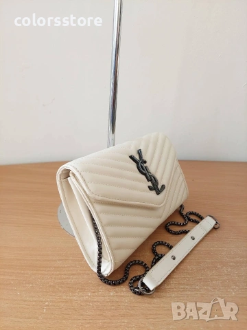 Чанта YSL-бяла/SG368, снимка 5 - Чанти - 53788076