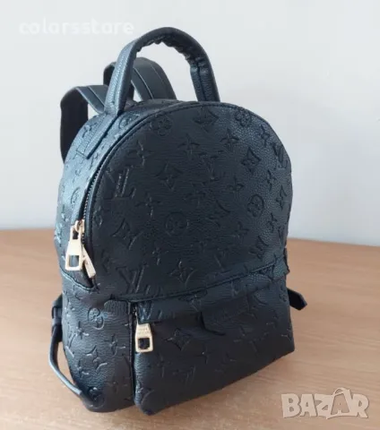 Черна раница  Louis Vuitton кодBSG70E, снимка 4 - Раници - 45006914