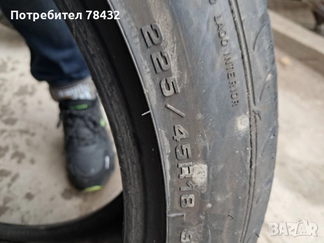 Летни гуми 225/45/18 - 2 бр, снимка 2 - Гуми и джанти - 53155819