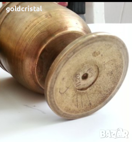 Старо хаванче бронз и месинг, снимка 2 - Антикварни и старинни предмети - 16073632