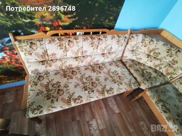 Кухненски ъгъл с маса от масивно дърво , снимка 9 - Маси - 44168448