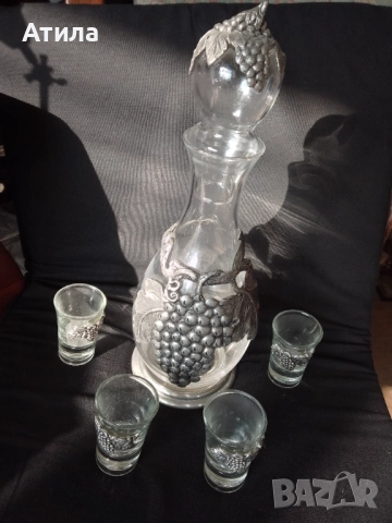 сервиз кристал метал