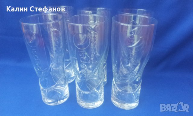 Стъклени чаши фирмени на Пепси PEPSI 