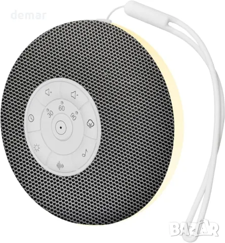 LED нощна лампа ZOESON с безжичен високоговорител, машина за бял шум, 39 успокояващи звука