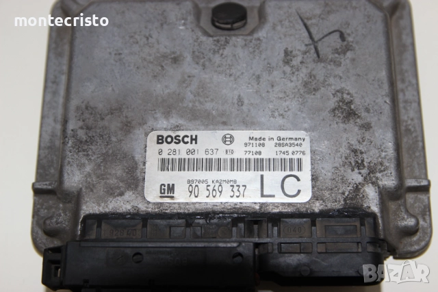 Моторен компютър Opel Sintra (1996-1999г.) 0281001637 / 0 281 001 637 / 90569337 / 90 569 337, снимка 2 - Части - 52580315