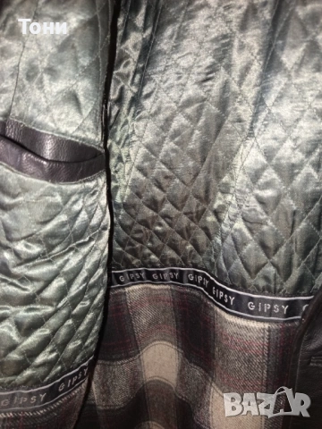 Ново Мъжко Зимно Яке с Яка Изцяло от Естествена Кожа L, снимка 8 - Якета - 53661384