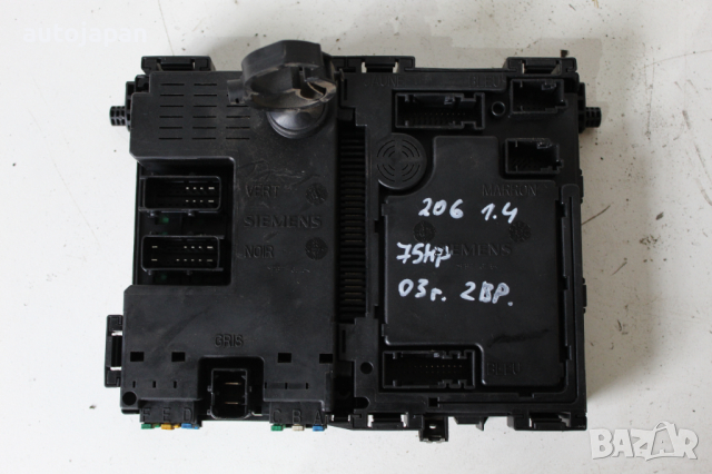 Бушониера BSI модул Пежо 206 1.4 75кс 2врати 03г Peugeot 206 1.4 75hp 2003, снимка 4 - Части - 44778921