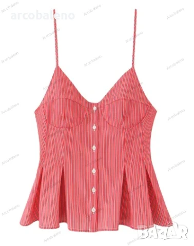 Модерен дамски топ с презрамки, 8цвята , снимка 8 - Корсети, бюстиета, топове - 50596394