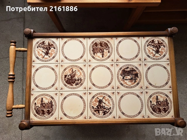 Сервизна количка+ поднос подарък , снимка 4 - Аксесоари за кухня - 53595237