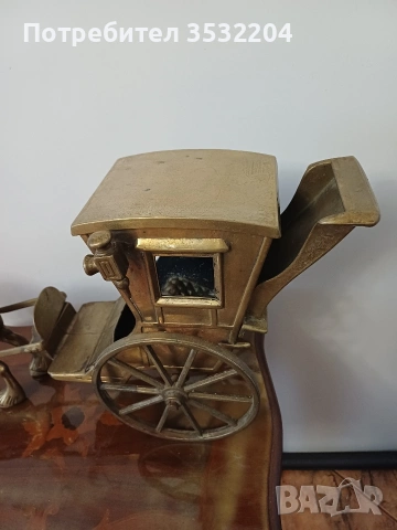 Масивна бронзова карета, снимка 6 - Антикварни и старинни предмети - 53431738