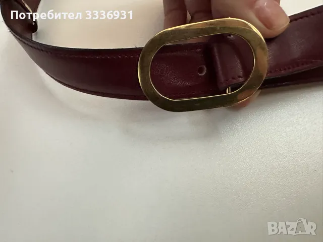 Колан от естествена кожа Rene Reveur Paris, снимка 3 - Колани - 50243958