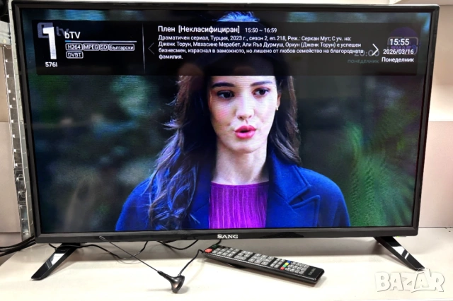 Смарт Телевизор SANG 32 инча, модел LE-32A10, Android Tv, снимка 5 - Телевизори - 53861522