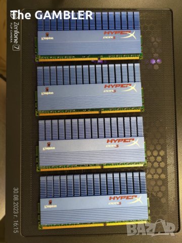 6GB Kingston HyperX (3x2GB) DDR3-2000 KHX2000C9AD3T1K2, снимка 2 - RAM памет - 42024400