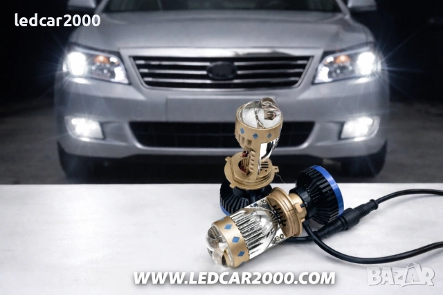 Лед Крушки Н4 Line Pro super MAX Led Laser + Подарък Т10, снимка 7 - Аксесоари и консумативи - 41434066