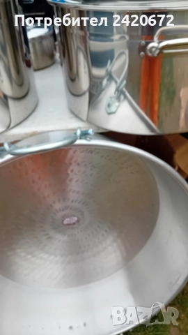 Големи  казани  неръждавейка, снимка 5 - Антикварни и старинни предмети - 52822823