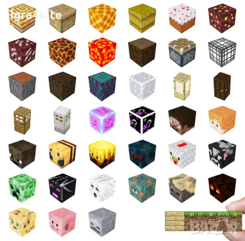 МАЙНКРАФТ Два Комплекта 160 части (2х80) Магнитни кубчета за 52лв Minecraft Magnetic Blocks, снимка 6 - Образователни игри - 52814742