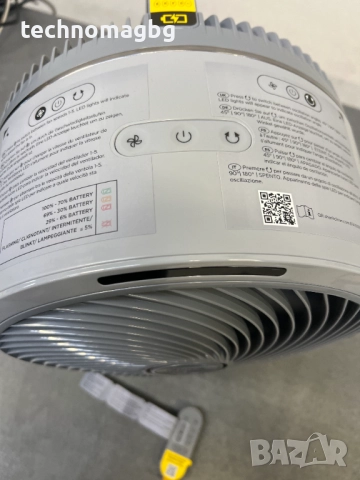 Преносим вентилатор на батерия Shark FlexBreeze TableMate FA150EU, снимка 8 - Вентилатори - 52184532