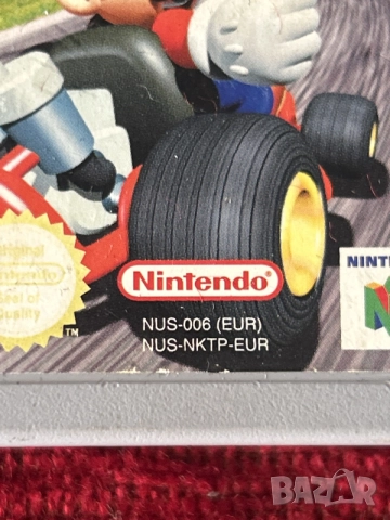Mario Kart 64 за конзолата Nintendo 64 (N64), европейска PAL версия (код NUS-006 (EUR), снимка 2 - Игри за Nintendo - 55717823