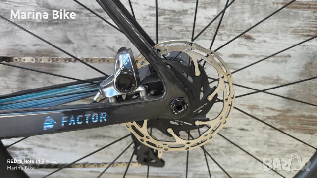 Карбонов аеро шосеен велосипед Factor Ostro Vam Disc SRAM Red AXS Capital 50 | 54, снимка 16 - Велосипеди - 55739723