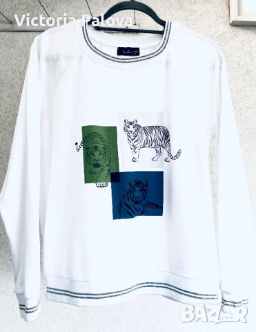Свитшот с тигрови принтове  LOOXENT PETER HAHN, снимка 15 - Блузи с дълъг ръкав и пуловери - 52434241