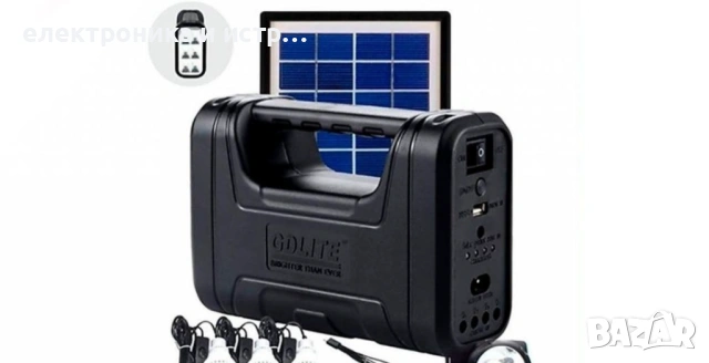 Соларна система с 3 Лед крушки , снимка 3 - Соларни лампи - 53335177