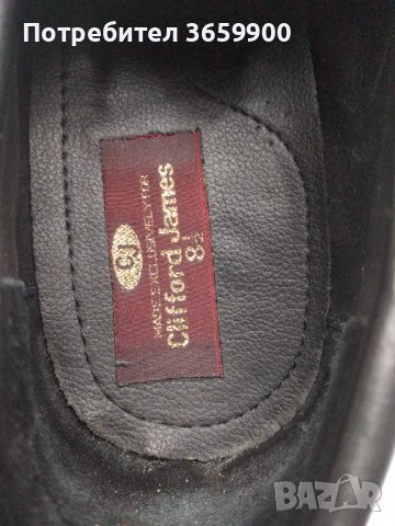 Мъжки обувки Clifford James,от солиден телешки бокс,размер 8,5 UK, снимка 4 - Официални обувки - 39879953