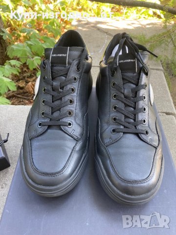 Мъжки кожени сникърси Karl Lagerfeld - 44 номер, снимка 8 - Маратонки - 41763402