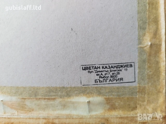 Картина, графика, "Торсо", худ. Цветан Казанджиев, снимка 3 - Картини - 51204313