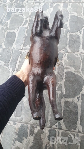 Стар кожен Кон Фигура, снимка 15 - Декорация за дома - 53375851