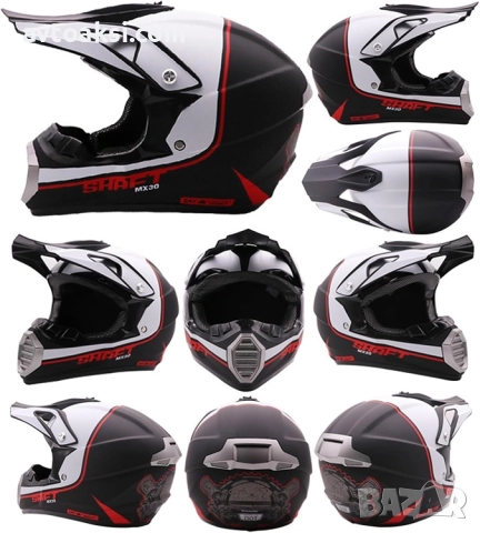 Каска Крос Мотор/Скутер/Бъги/Вело/АТВ -7177, снимка 2 - Аксесоари и консумативи - 51475177