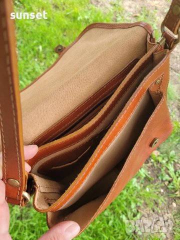 Dickens collection ЕСТЕСТВЕНА кожа кафява чанта (250$ в интернет), снимка 9 - Чанти - 50611484