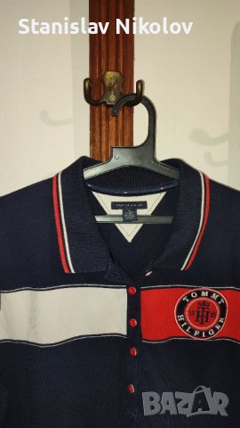 Тениска Tommy Hilfiger embroidered Blue/Red, size XL, снимка 2 - Тениски - 41491846