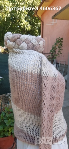 ръчно изплетен пуловер , снимка 7 - Жилетки - 51855480