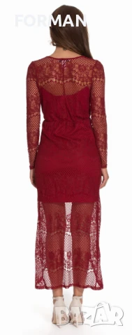 УНИКАЛНО КРАСИВА дантелена рокля по тялото ХС размер , снимка 2 - Рокли - 50173908