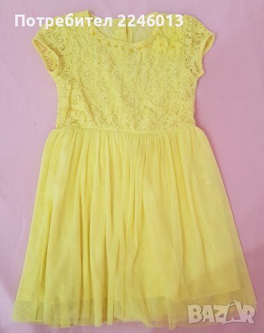 Жълта рокличка, снимка 1 - Детски рокли и поли - 41303904