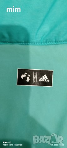 Яке Адидас/Adidas climaheat в неонов цвят, снимка 2 - Детски якета и елеци - 41723685