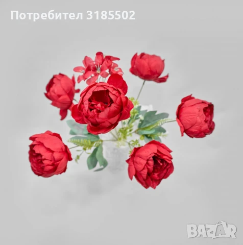 Изкуствени букети с божури – Елегантна и вечна красота за всяко пространство, снимка 4 - Изкуствени цветя - 51227825