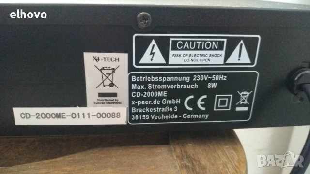 CD player X4-tech cd-2000me, снимка 8 - Аудиосистеми - 39322294