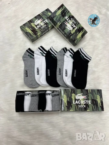 чорапи 6 чифта versace gucci tommy hilfiger Victoria's secrets lacoste , снимка 10 - Дамски чорапи - 51267026