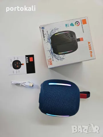 +Гаранция! НОВА! Bluetooth Тонколона колона колонка FM SD USB радио карта памет флашка A320 Pro, снимка 8 - Тонколони - 49903462