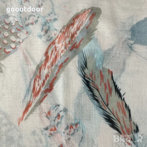 No brand принт шал на пера 84x184, снимка 4 - Шалове - 50909067