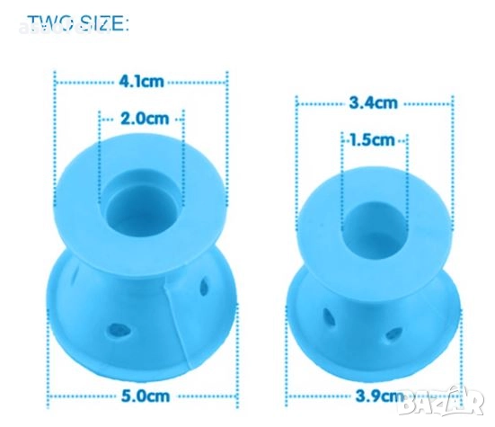 🌀 Комплект от 10 бр. Силиконови Ролки за Коса (Без Топлина) – За Обем и Къдрици, снимка 4 - Други - 52556764
