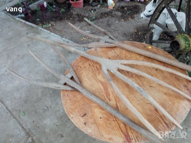 Стара дървена вила за сено, снимка 5 - Антикварни и старинни предмети - 40939826