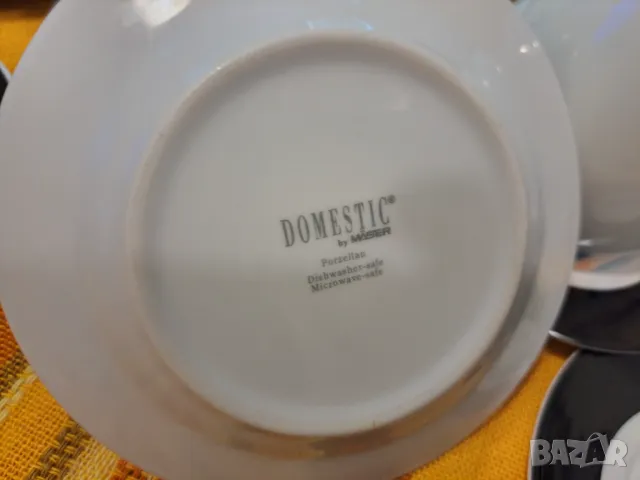 Domestic - Чинийки и 2 чаши, снимка 3 - Чинии - 47322688