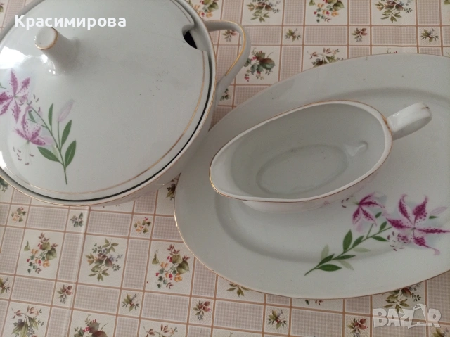 Супник, плато, сосиера, снимка 3 - Сервизи - 53780482