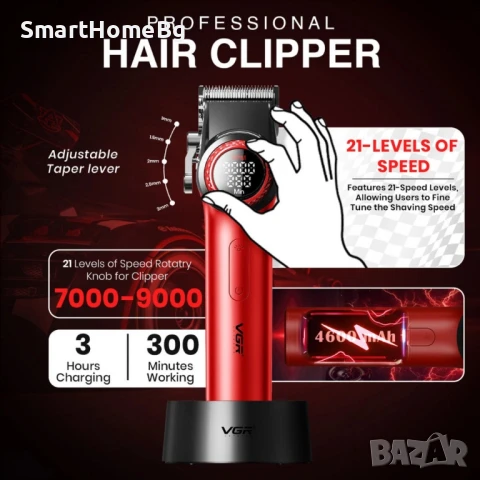 Професионален комплект за бръснене VGR V-001PRO и V-977 – максимална прецизност и мощност в едно, снимка 3 - Други - 50395973